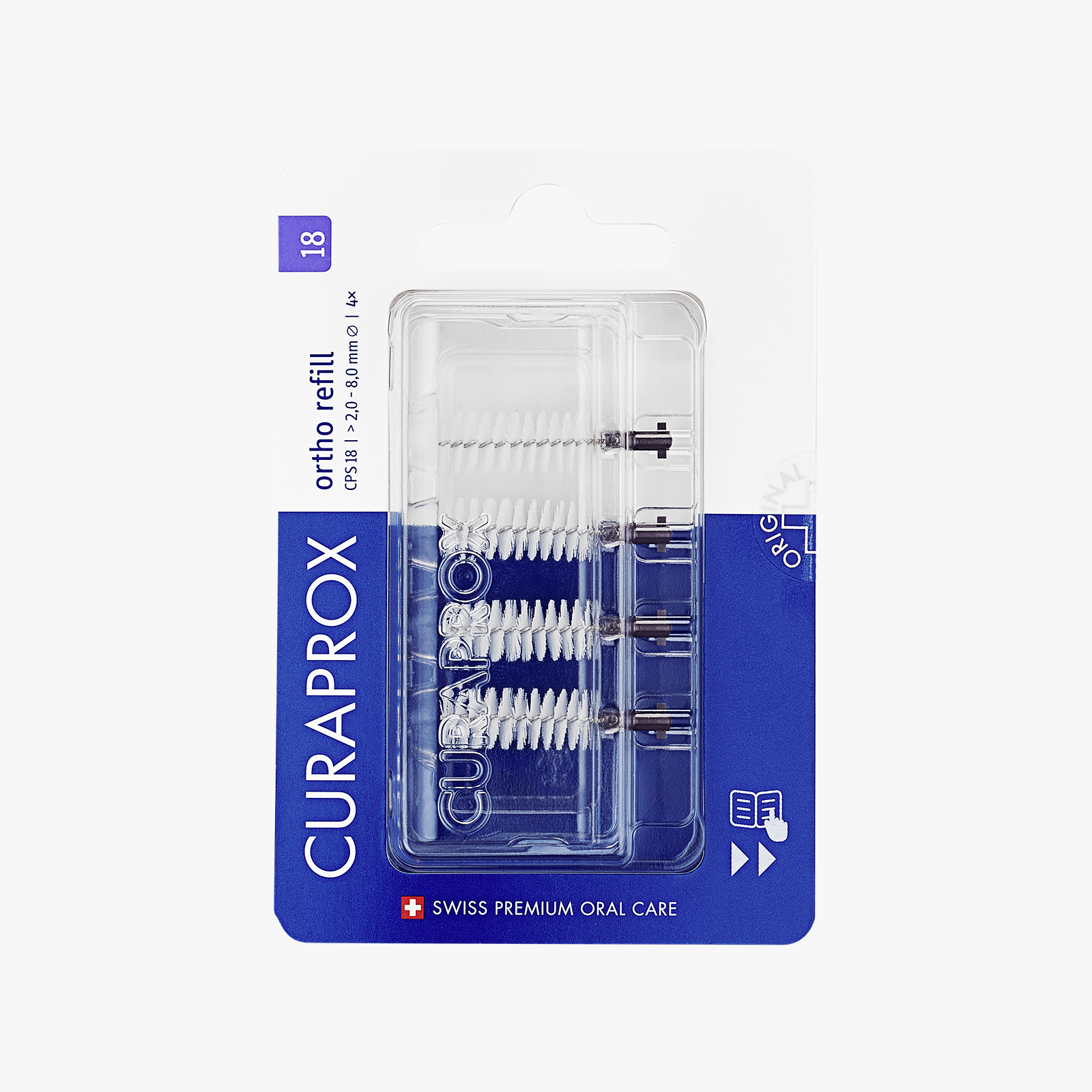 IDB Refill Ortho, size 18, 4 pcs