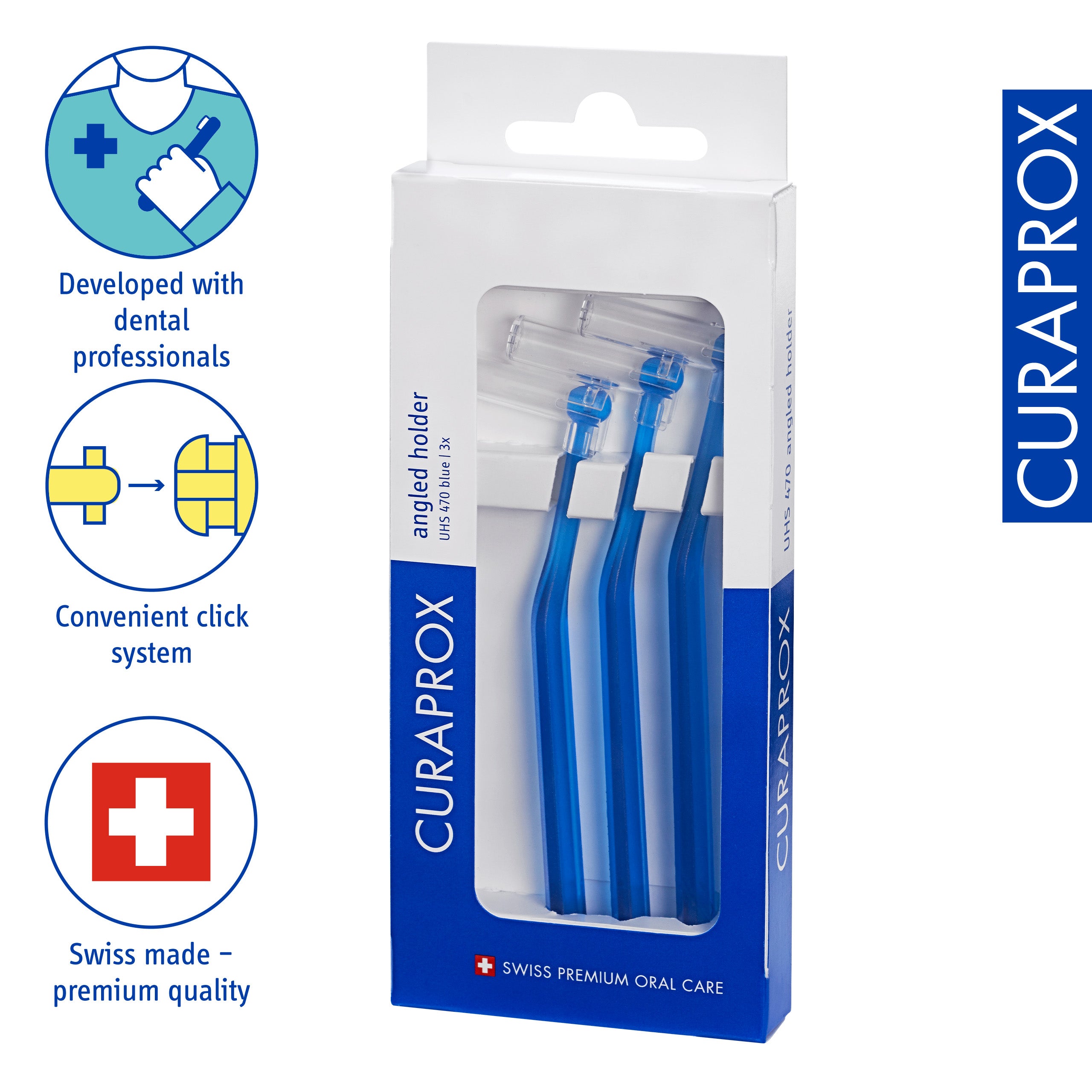 UHS 470 Handy Holder blue, 3 pcs