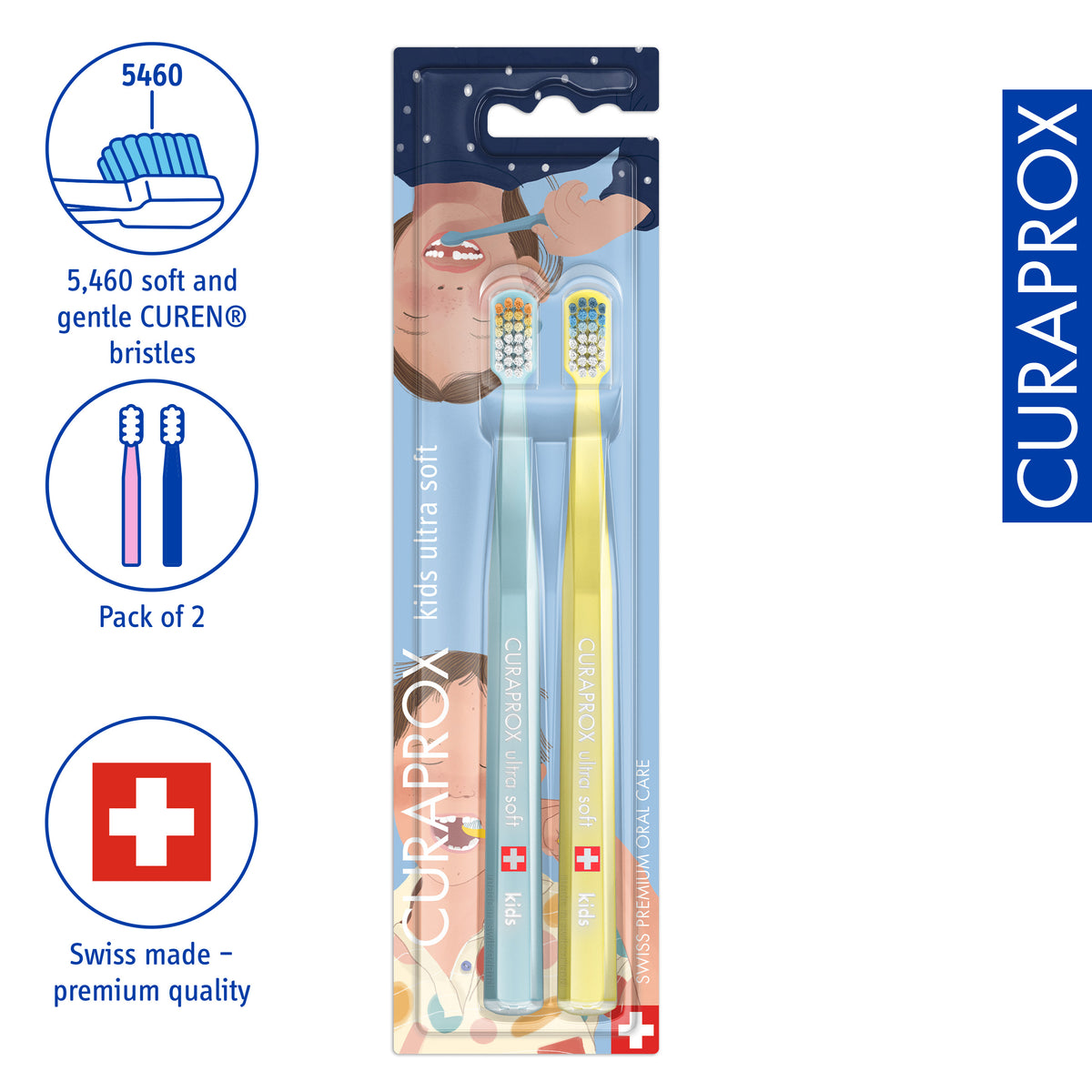 Curaprox kids Ultra Soft 32 Teeth Edition 2026, 2 pcs