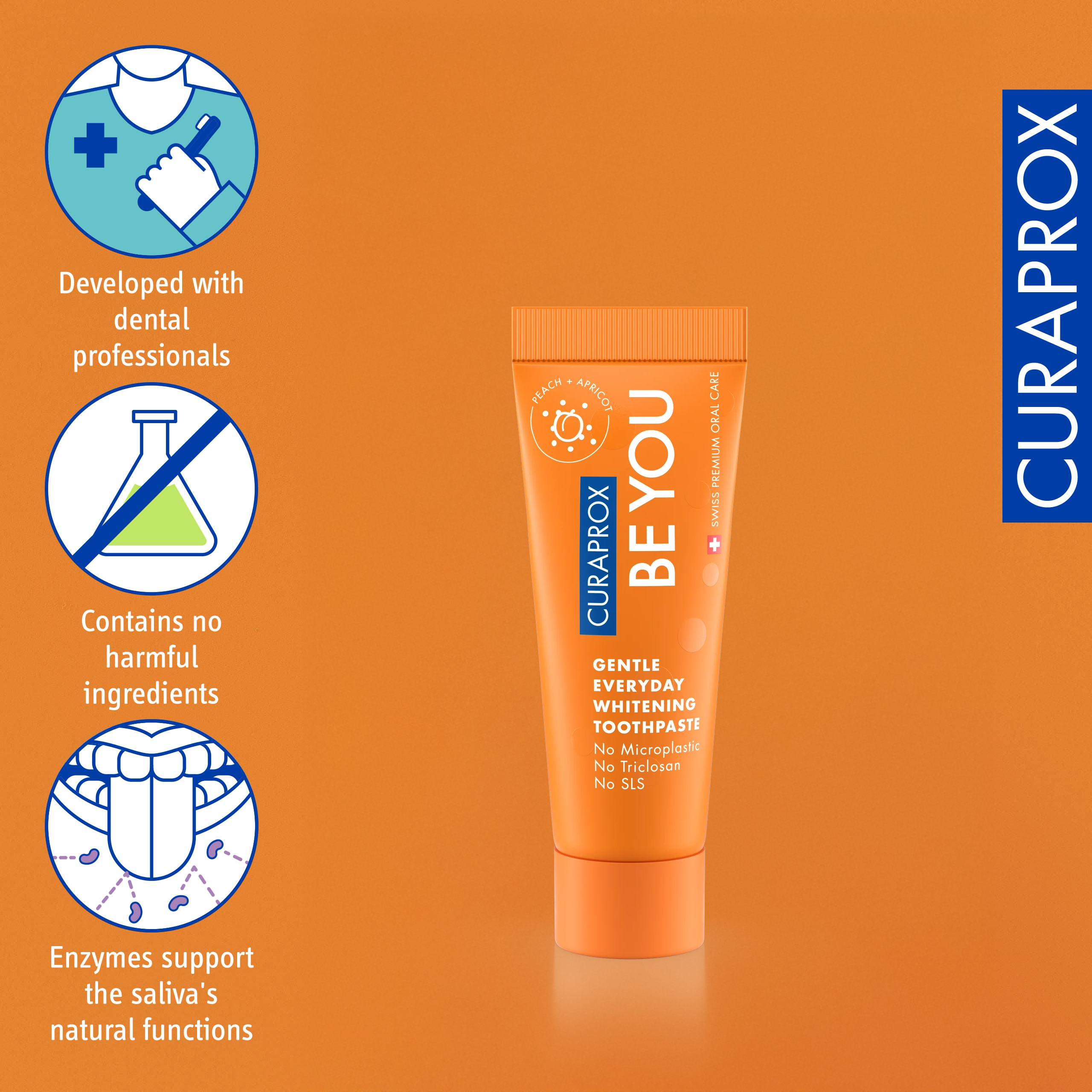 Be you, Peach Toothpaste, 10 ml, 3 pcs