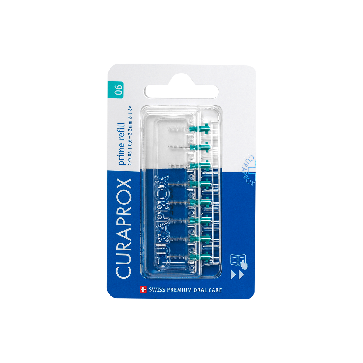 Curaprox CPS 06 Prime refill, blue, 8pcs – Interdental Brush