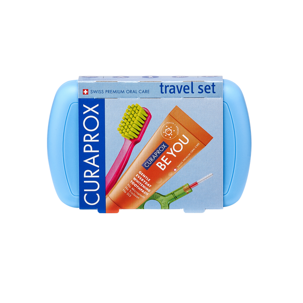 Curaprox Travel Set, Blue – Clean on-the-go