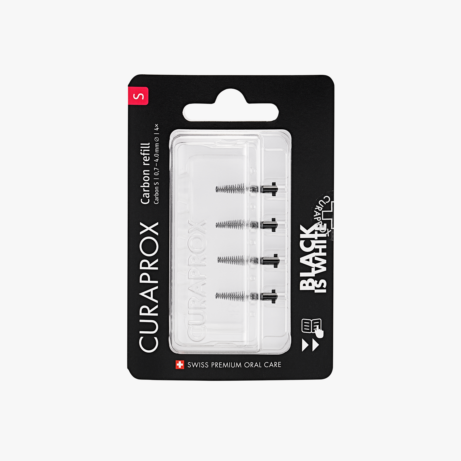 IDB Refill Carbon, size S, 4 pcs