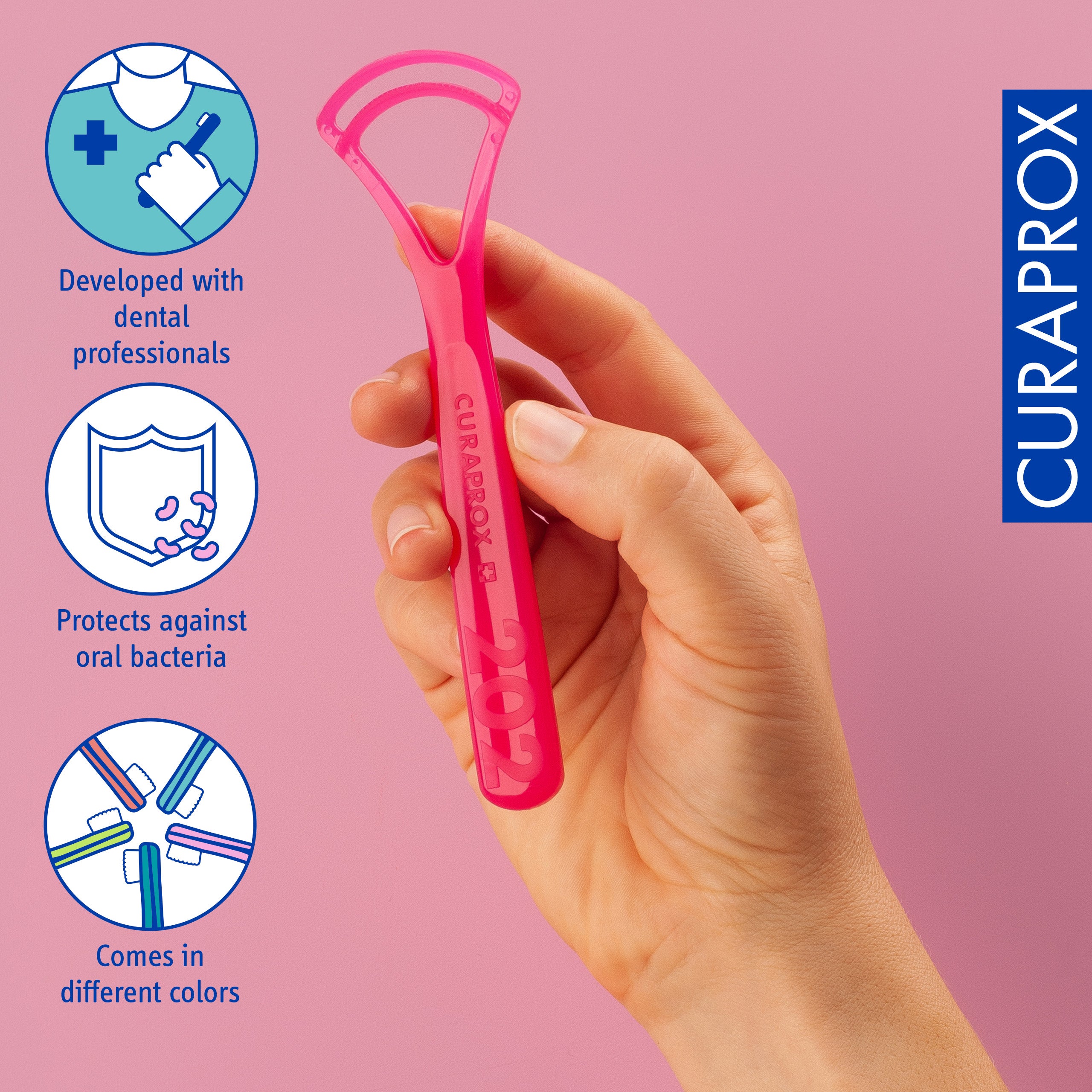 Curaprox Double-bladed Tongue Scraper – Freshen your breath
