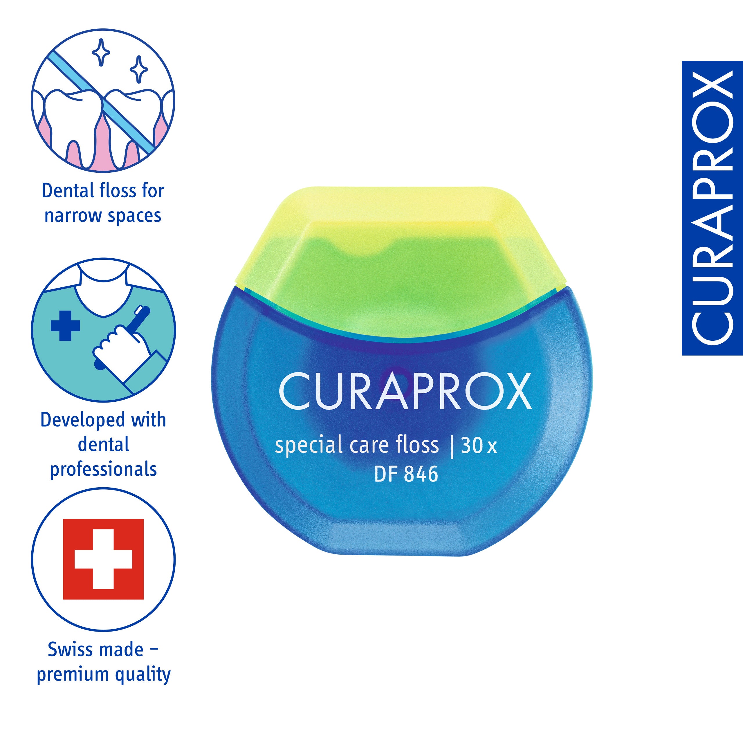 Curaprox Dental Floss DF 846, 30pcs