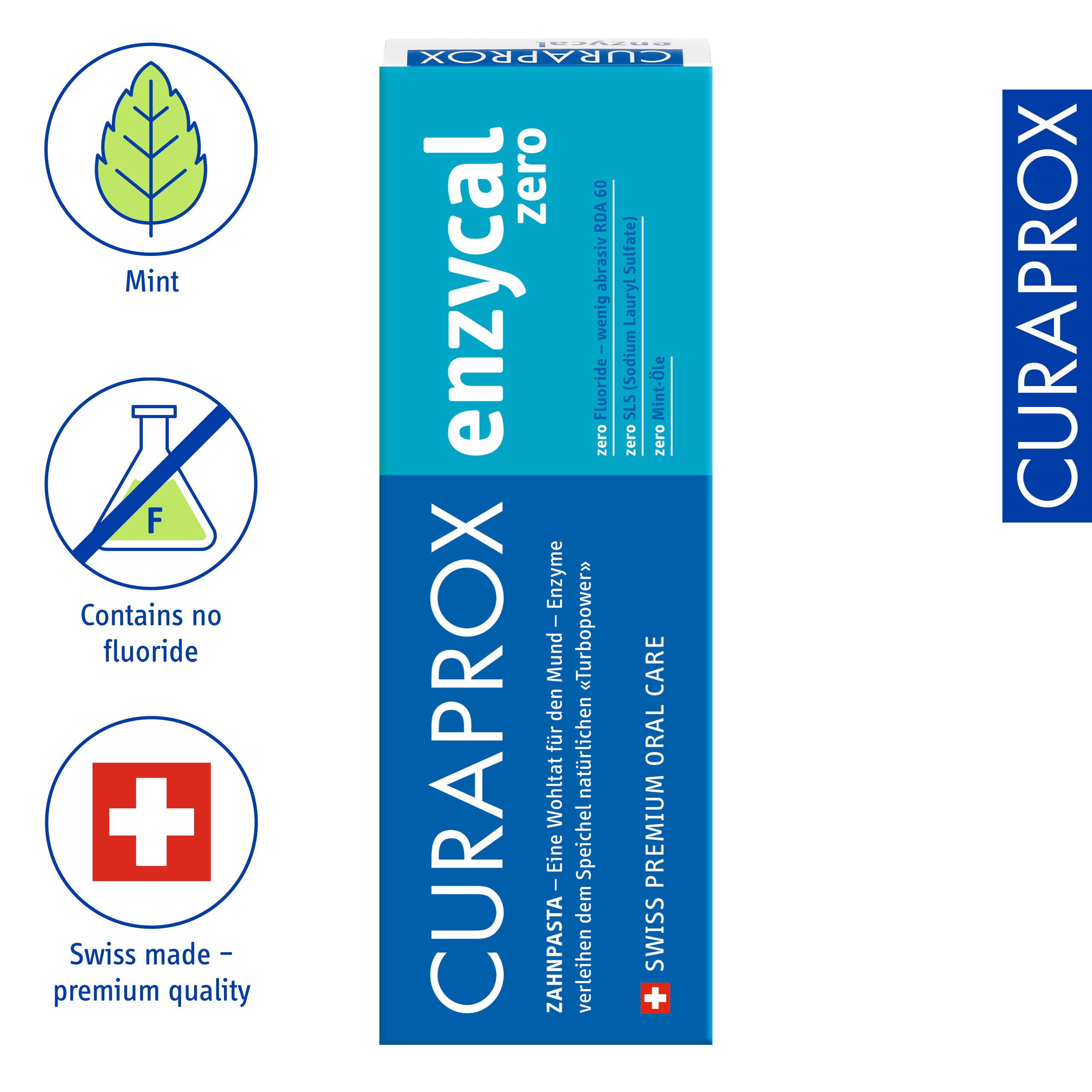 Curaprox Enzycal zero fluoride, 75ml
