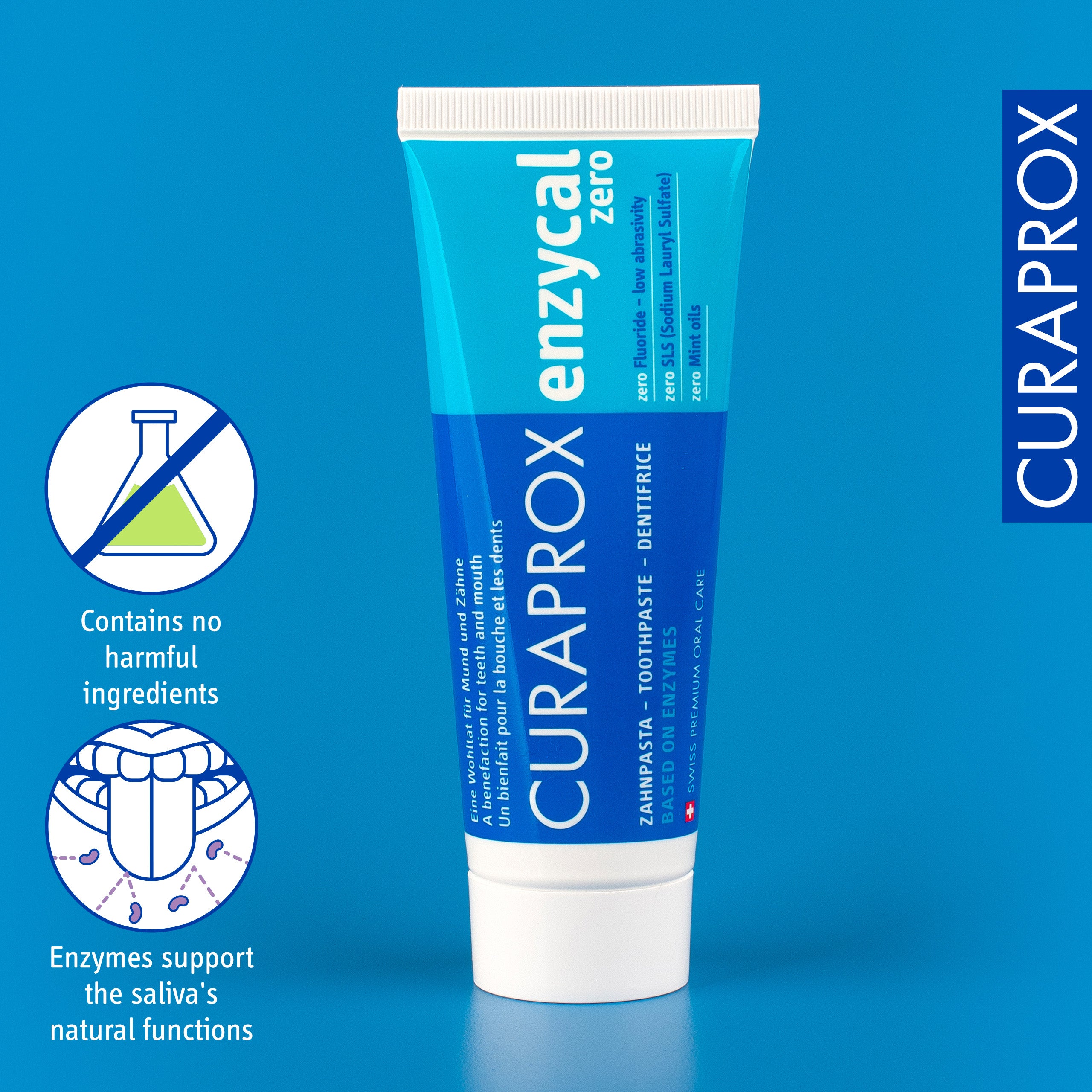Curaprox Enzycal zero fluoride, 75ml