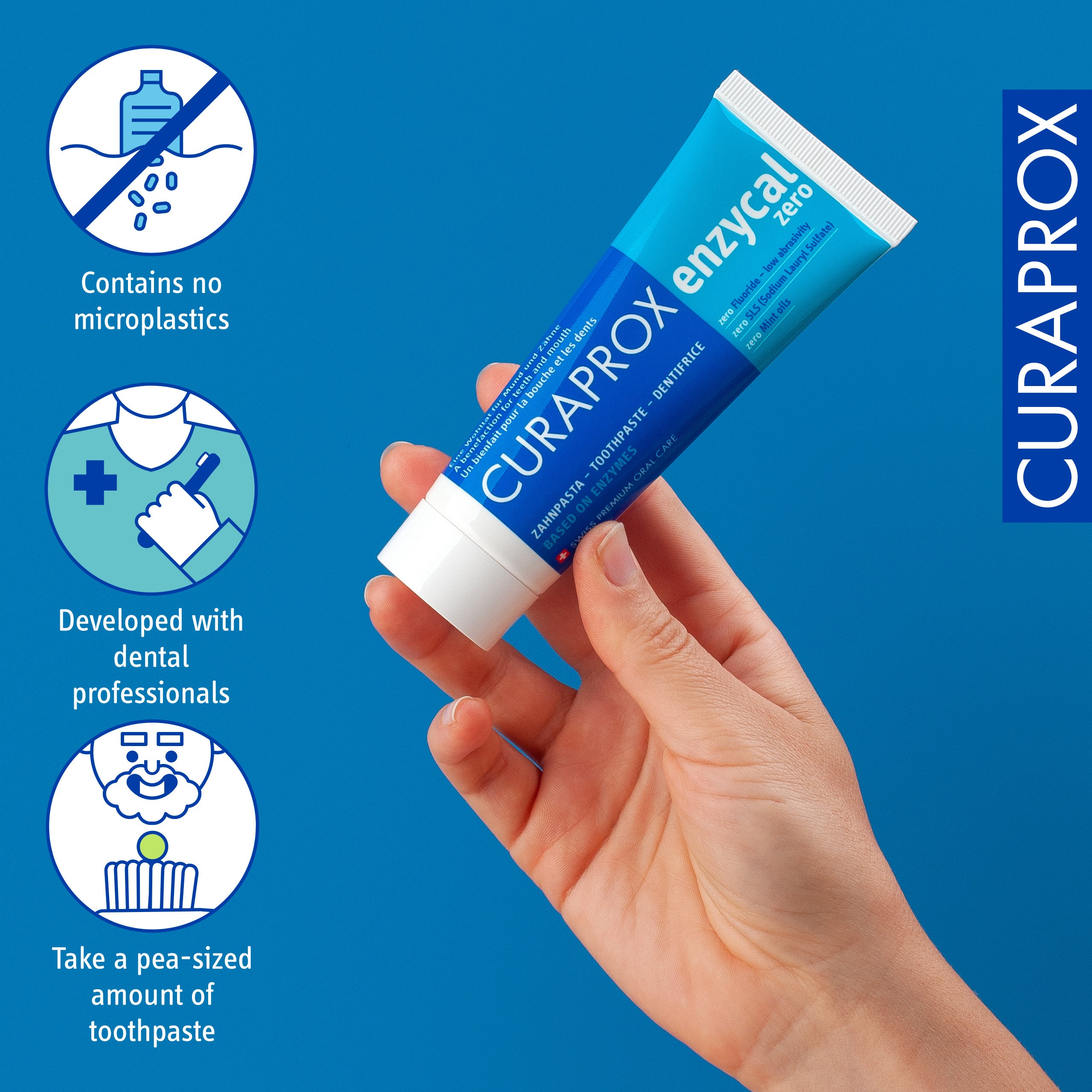Curaprox Enzycal zero fluoride, 75ml