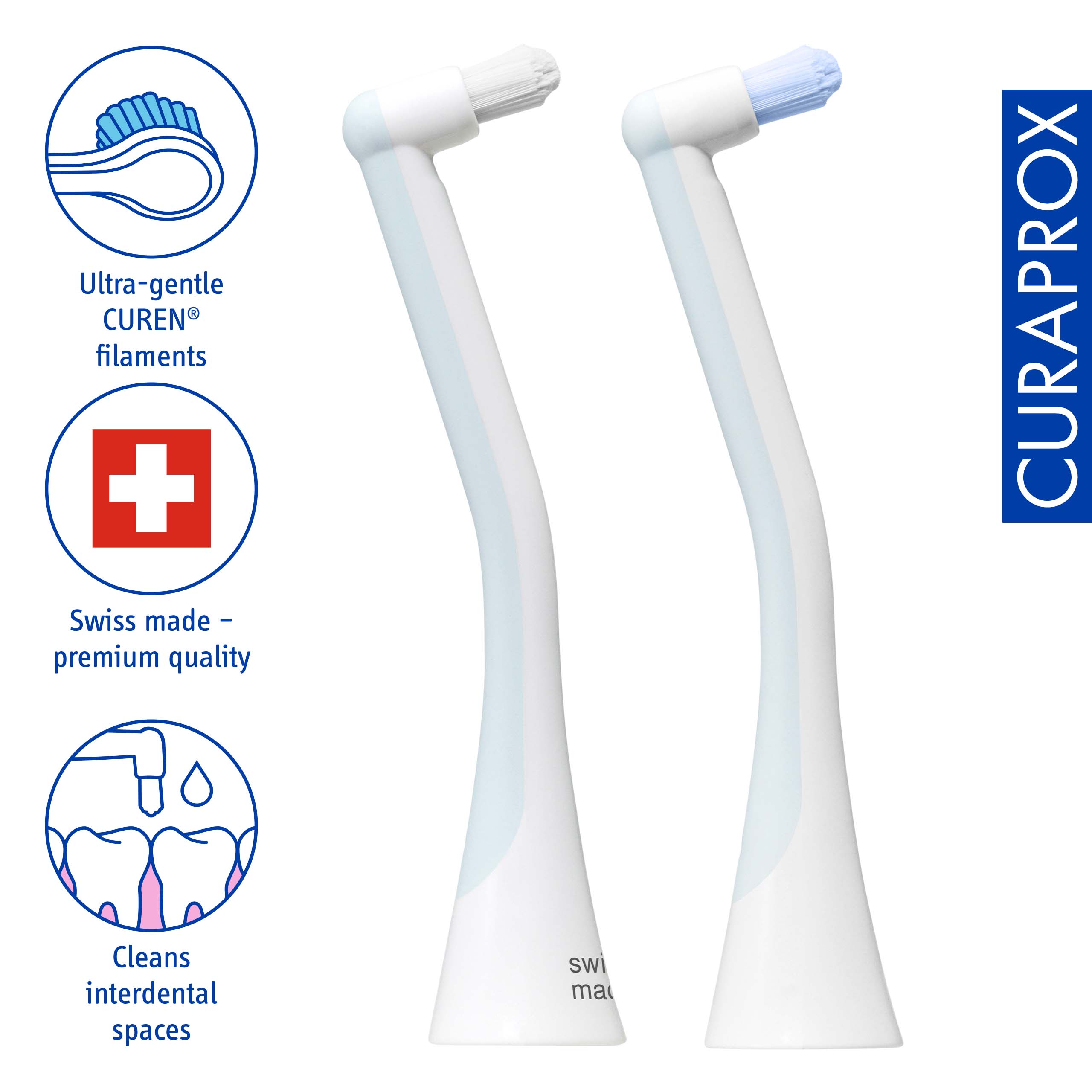 Brush Head Single, 2 pcs