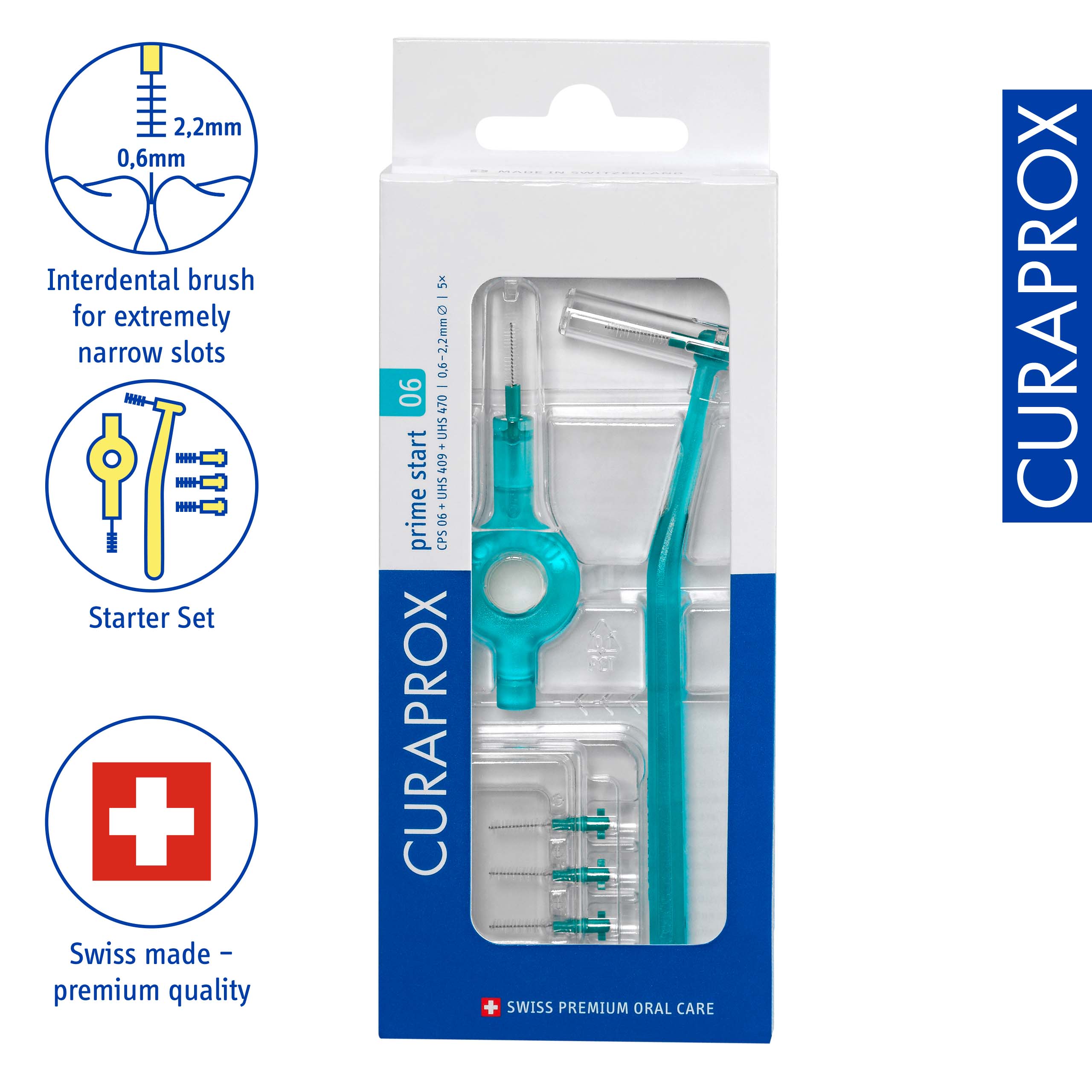 Curaprox CPS 06 Prime Start, blue – Interdental Brush