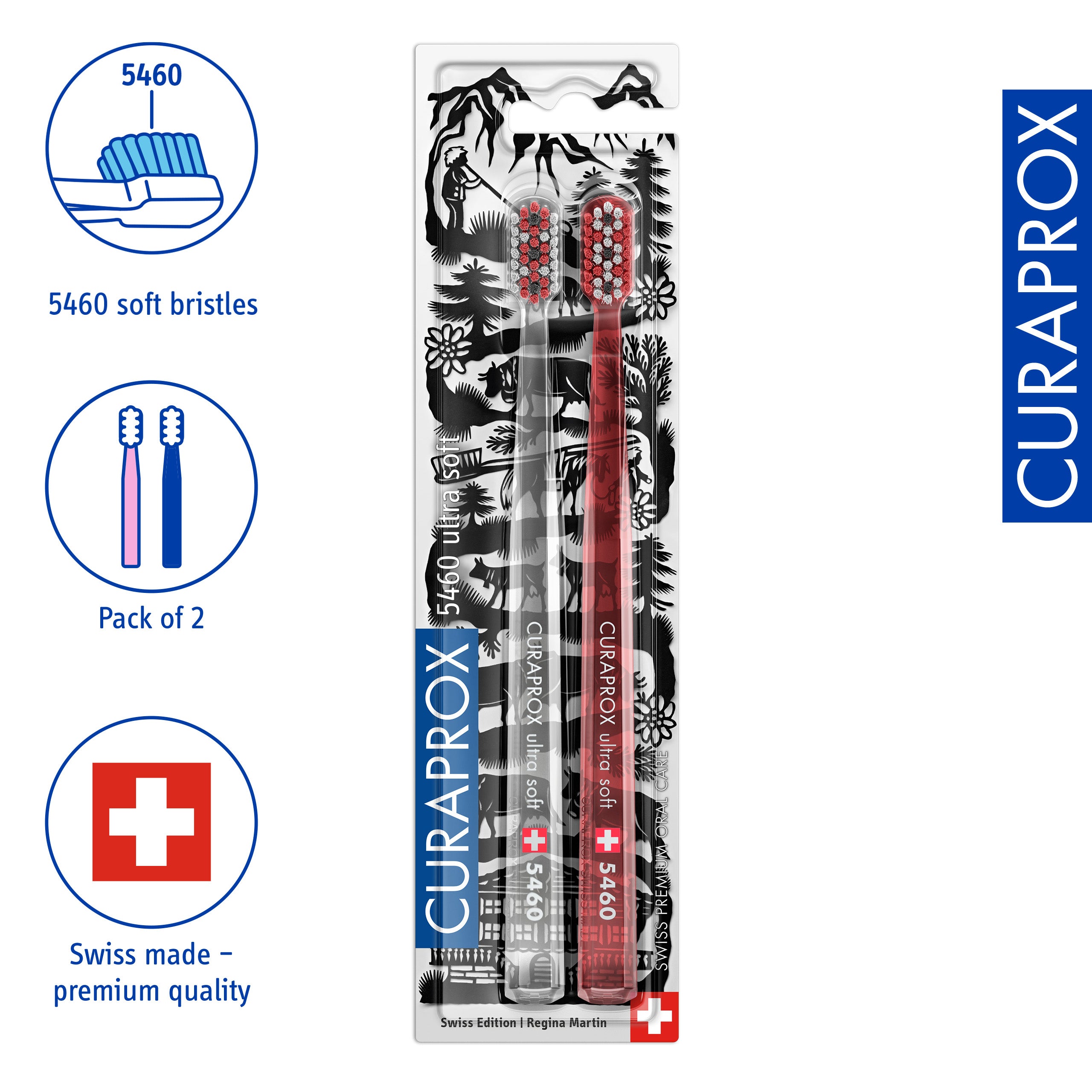 Curaprox CS 5460 Swiss Edition, 2 pcs