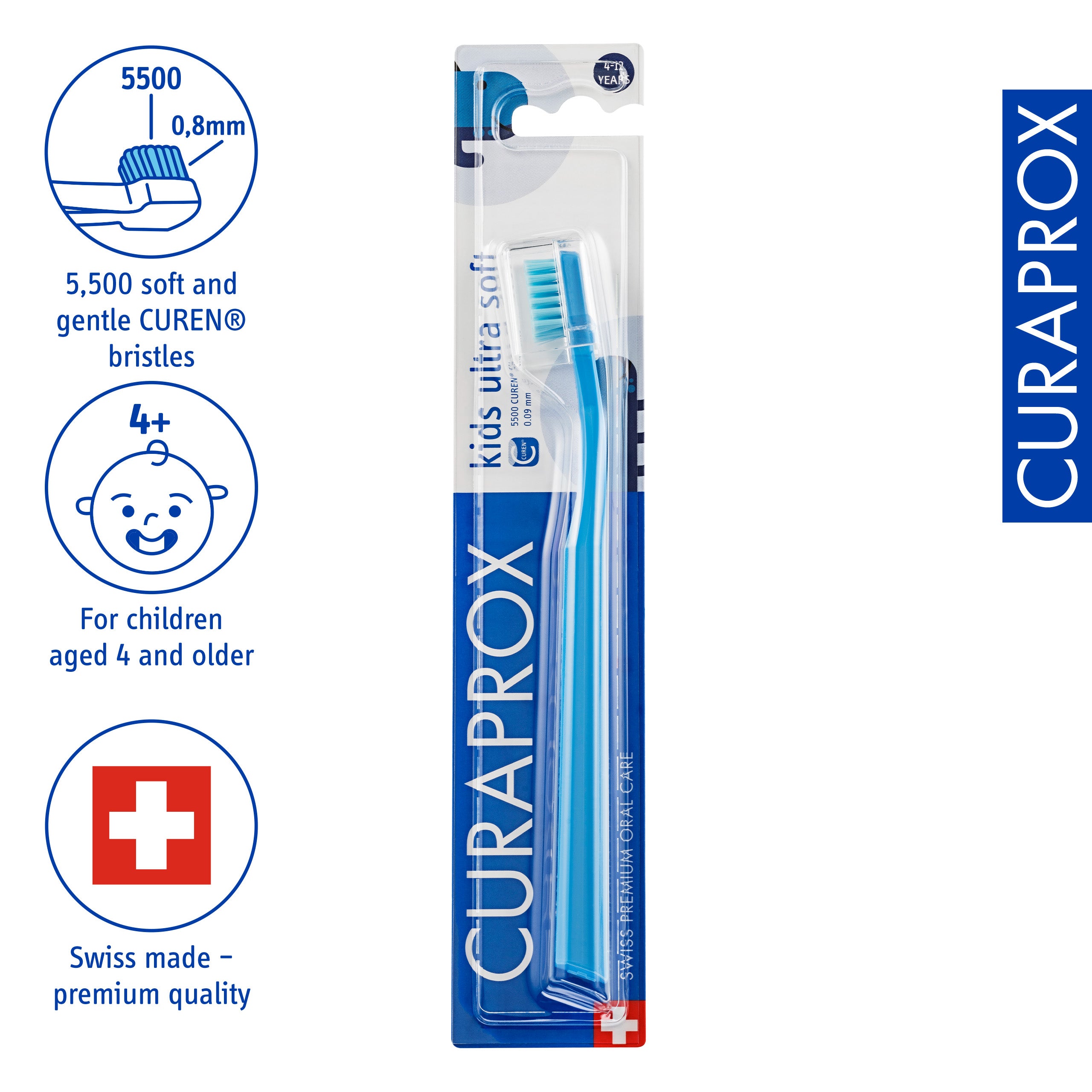 Curaprox CS Kids Toothbrush – Ultra Soft (4–12 yrs)