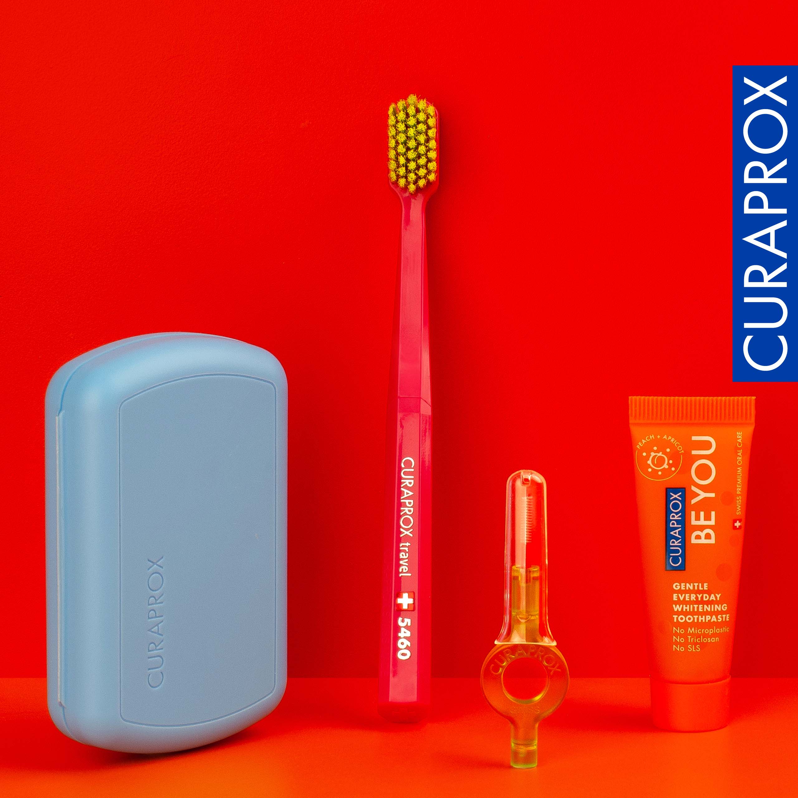 Curaprox Travel Set, Blue – Clean on-the-go