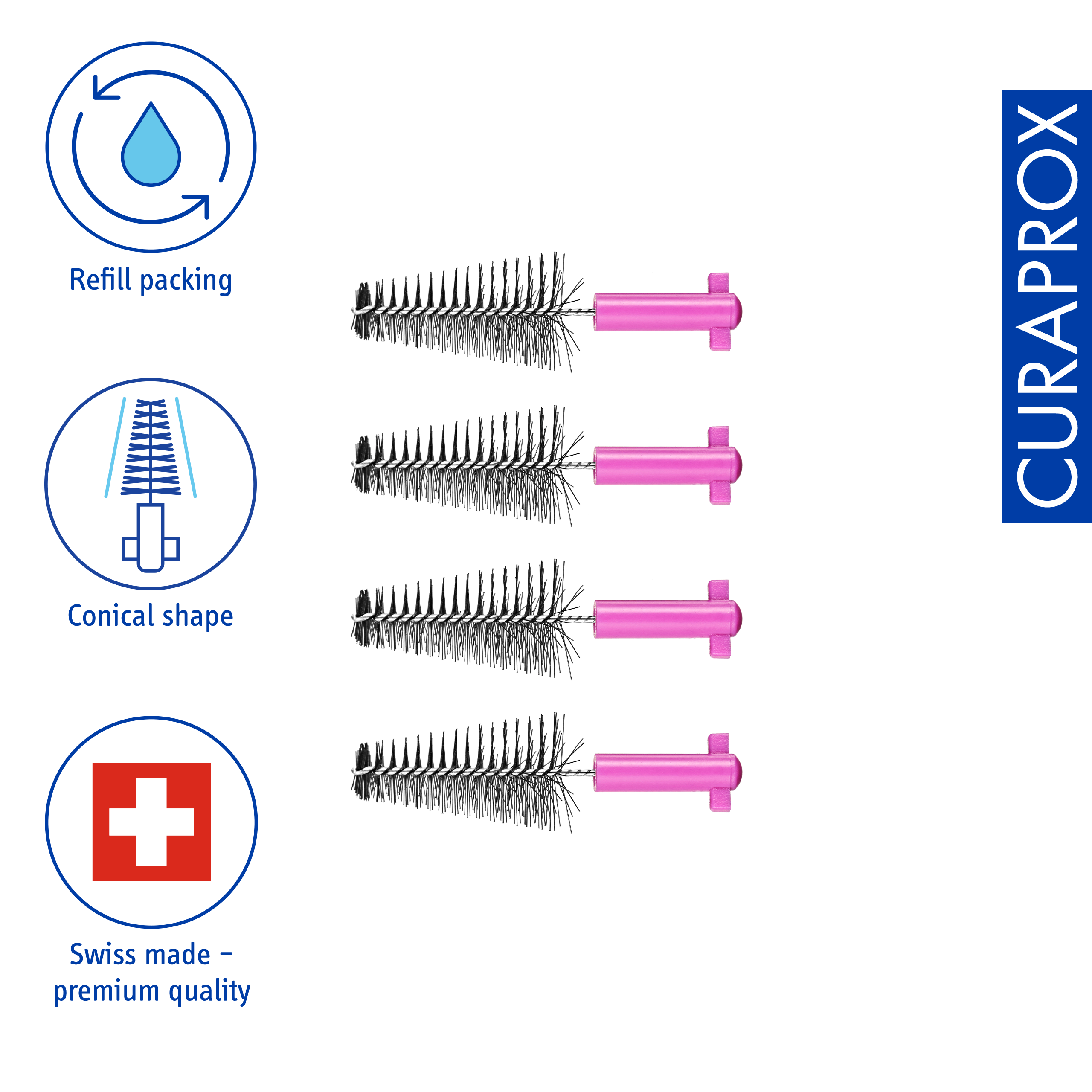 IDB Refill Carbon, size M, 4 pcs