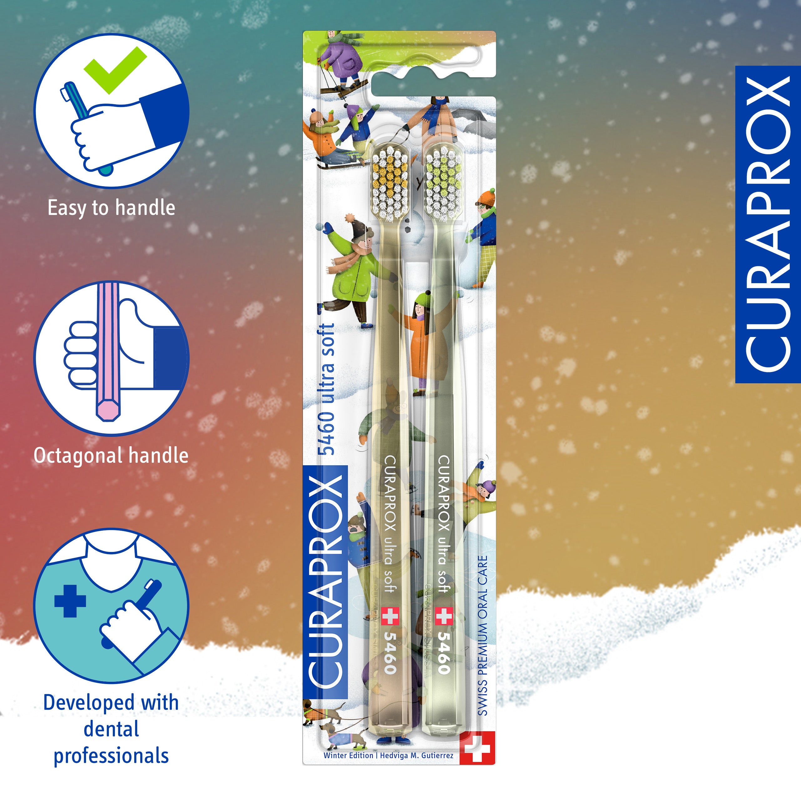 Curaprox CS 5460 Winter Edition 2024, 2 pcs