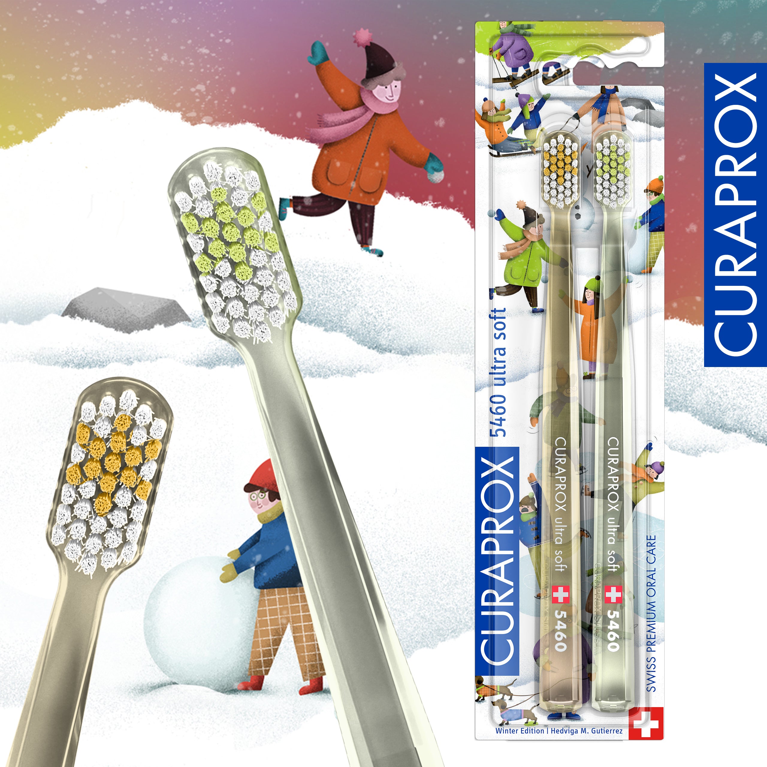 Curaprox CS 5460 Winter Edition 2024, 2 pcs