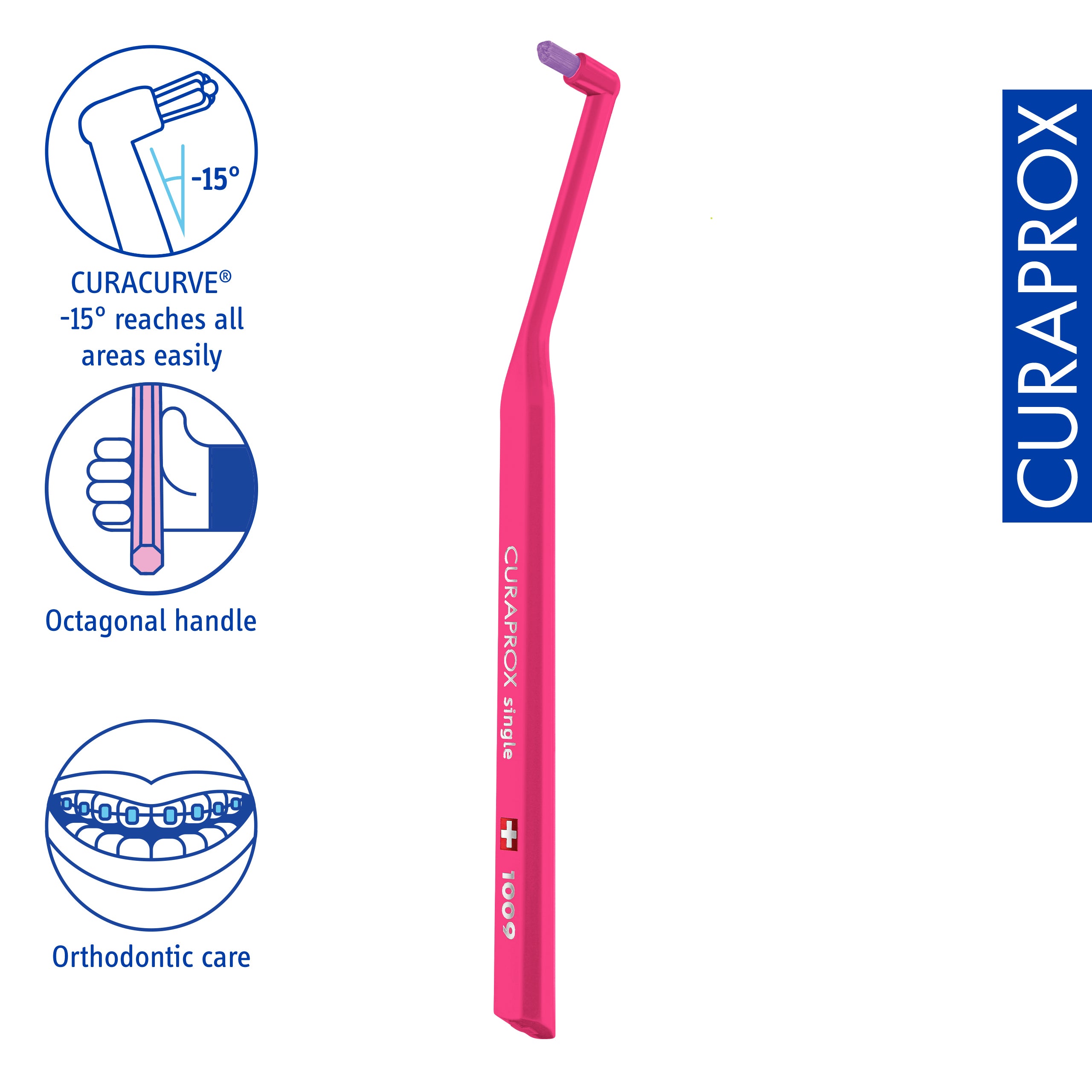 Curaprox CS 1009 single – Brush for extra needs