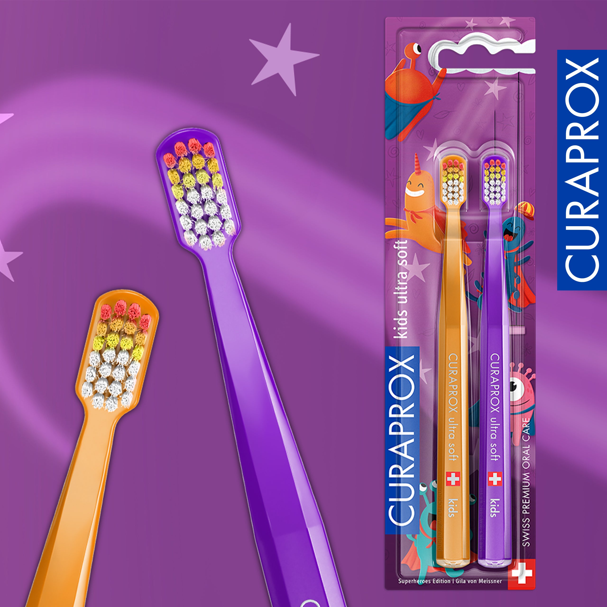 Curaprox CS 5460 Kids Superheroes Edition, 2 pcs