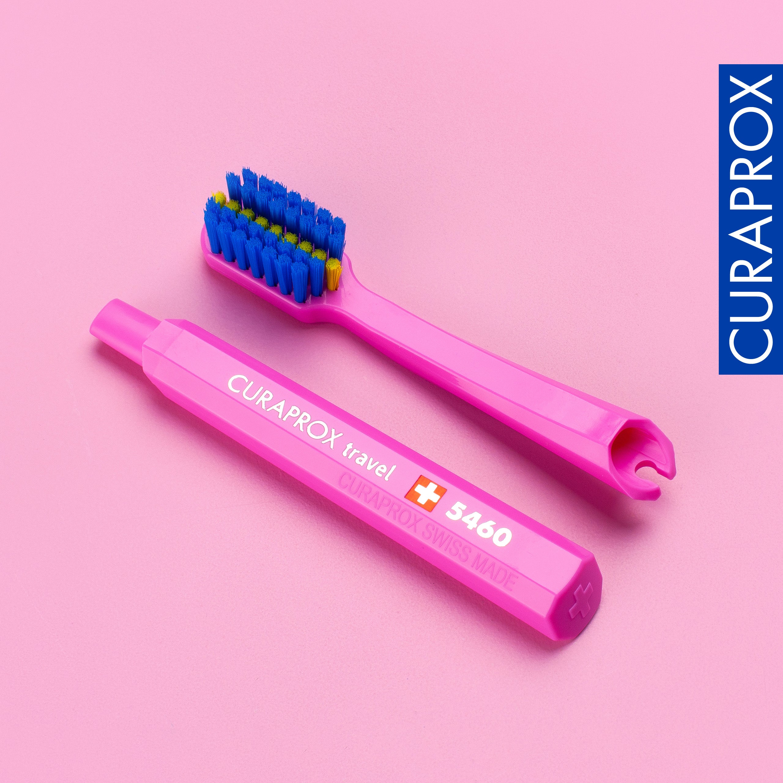 Curaprox Ortho Travel Set, Pink – Clean on-the-go