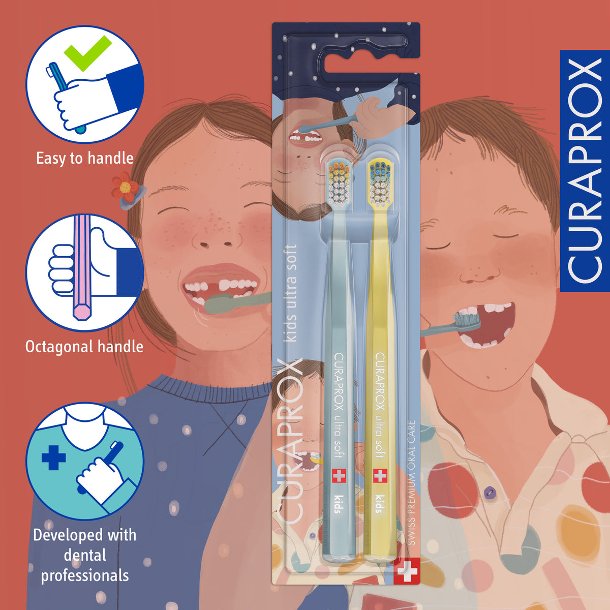 Curaprox kids Ultra Soft 32 Teeth Edition 2026, 2 pcs
